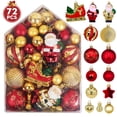 thumbnail image 1 of PayUSD 72PCS Christmas Ornaments Balls for Xmas Christmas Tree Shatterproof Christmas Decorations Hanging Ball Set for Holiday Wedding Party Indoor Outdoor, 1 of 9