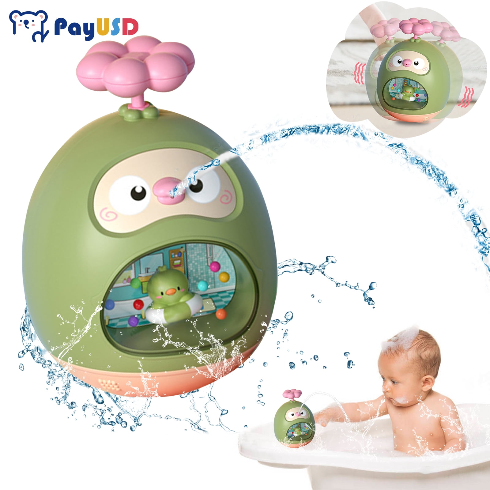 JBee Ctrl Baby Bath Toys for Toddlers 1-3 with ShowerHead Cute Koala  Bathtub Water Toy Fun Birthday Gifts for Infants Boys Girls Newborn 6 12  Months, Pink 