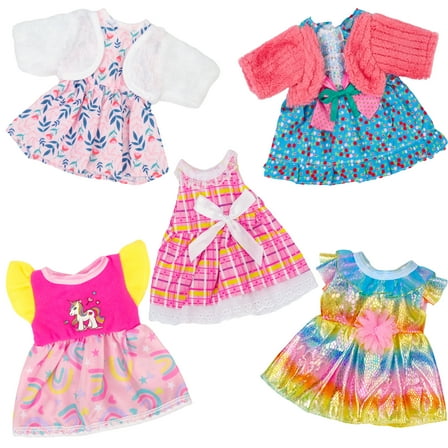 PayUSD Baby Dolls Cloth Set for Toddlers Soft Body Baby Doll Set Pretend Play Preschool Toys Machine Washable Lightweight Easy to Hold Adorable Birthday Gifts for Girls Boys