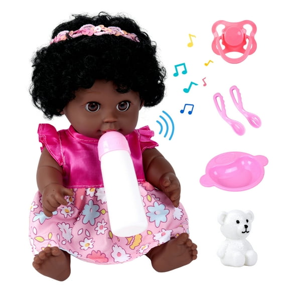 PayUSD Baby Dolls 12" Tall with Sounds, Interactive Toy with Realistic Sound-Talk Cry and Laugh, Toddler Toys Ages for 3+ Years
