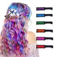 thumbnail image 1 of PayUSD Chalk Comb Temporary Hair Color Dye for Girls Kids Washable Hair Chalk for Girls Toys for Birthday Party Cosplay DIY Christmas, 6 Colors, 1 of 10
