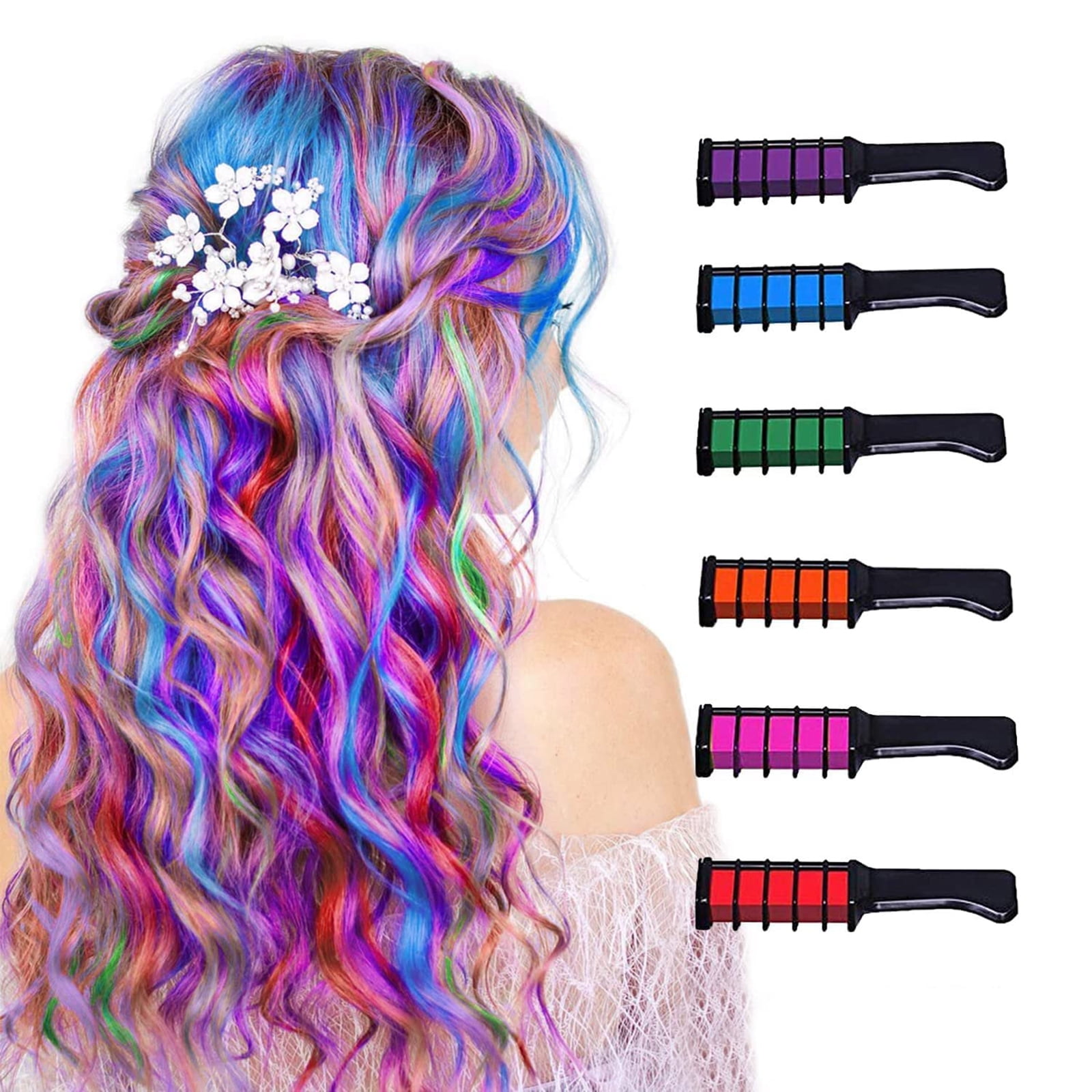 Temporary Hair Chalks Color DIY Makeup Hair Color Chalk Washable Hair Color  for Girls Boys Kids and Teen Children's Day Cosplay - AliExpress