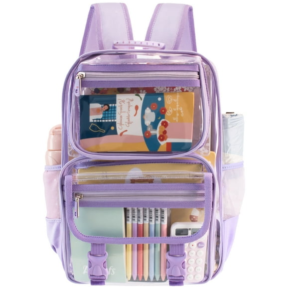 PayUSD Clear Backpack School Backpacks Heavy Duty Large Transparent Backpacks for Stadium Back to School Travel