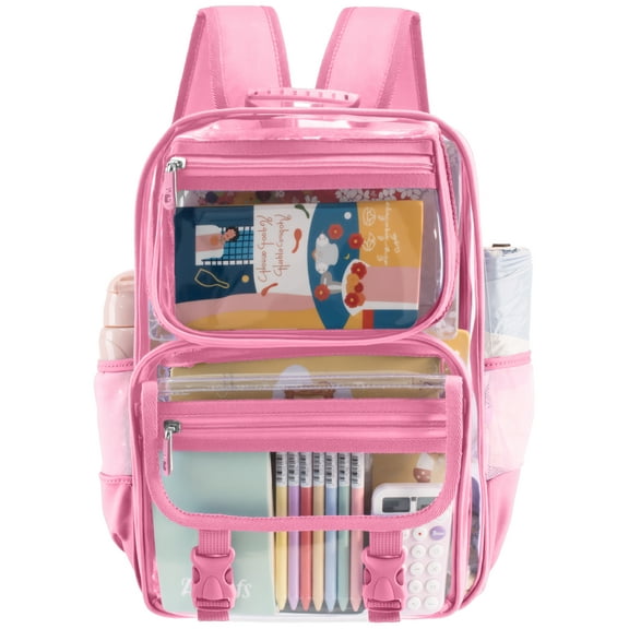 PayUSD Clear Backpack School Backpacks Heavy Duty Large Transparent Backpacks for Stadium Back to School Travel