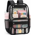 thumbnail image 1 of PayUSD Clear Backpack School Backpacks Heavy Duty Large Transparent Backpacks for Stadium Back to School Travel, 1 of 9
