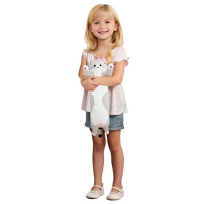SANMADROLA Cute Cat Throw Pillow 20'' Cat Plush Toy Long Cotton Cute Cat Doll Plush Toy Soft Cotton Stuffed Small