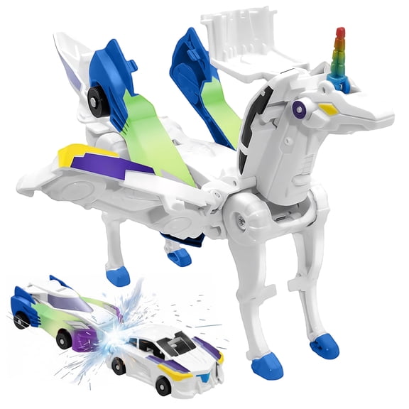 PayUSD 2-in-1 Collision Transformation Dinosaur Toy Cars Magnetic Convertible Dinosaur Toys for Kids 3-12 Perfect Christmas Birthday Gift for Boys
