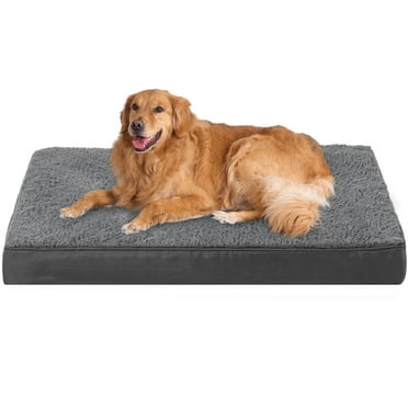 PayUSD Dog Bed for Extra Large Dogs, Big Orthopedic Dog Beds with Removable Washable Cover & Waterproof Lined, Egg Crate Foam Pet Bed Mats Suitable for Dogs Up to 100 lbs ( Dark Gery, 44"X32"X3")