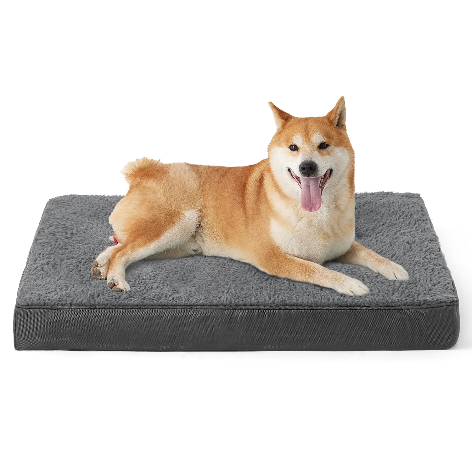 PayUSD Dog Bed for Large Dogs Dogs, Big Orthopedic Dog Beds with Removable Washable Cover & Waterproof Lined, Egg Crate Foam Pet Bed Mats Suitable for Dogs Up to 65 lbs ( Dark Gery, 36"X27"X3")