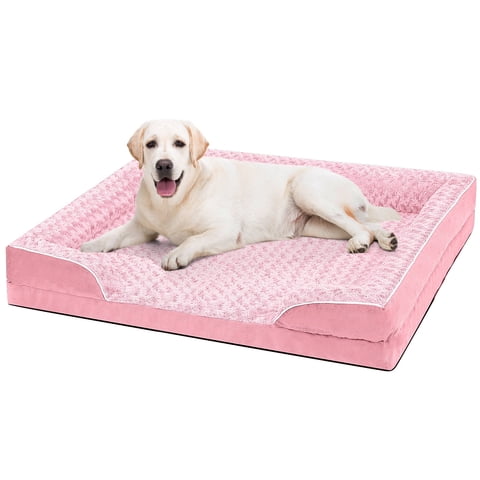 PayUSD Dog Bed for Large Medium Small Dogs Orthopedic Waterproof Dog Sofa Bed Non Slip Pet Couch with Removable Washable Cover Supportive Foam M to XXL