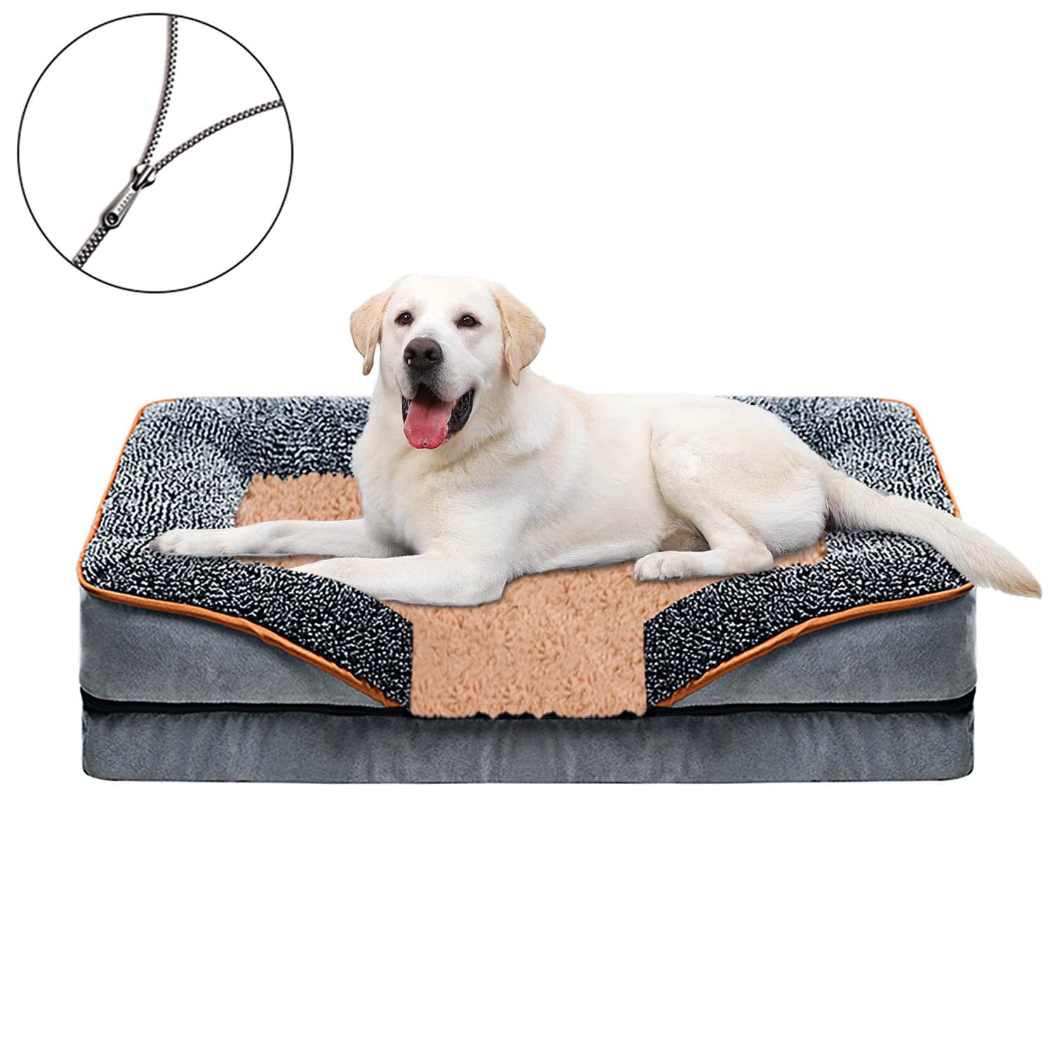 PayUSD Therapeutic Dog Bed, Orthopedic Foam, Anti-
