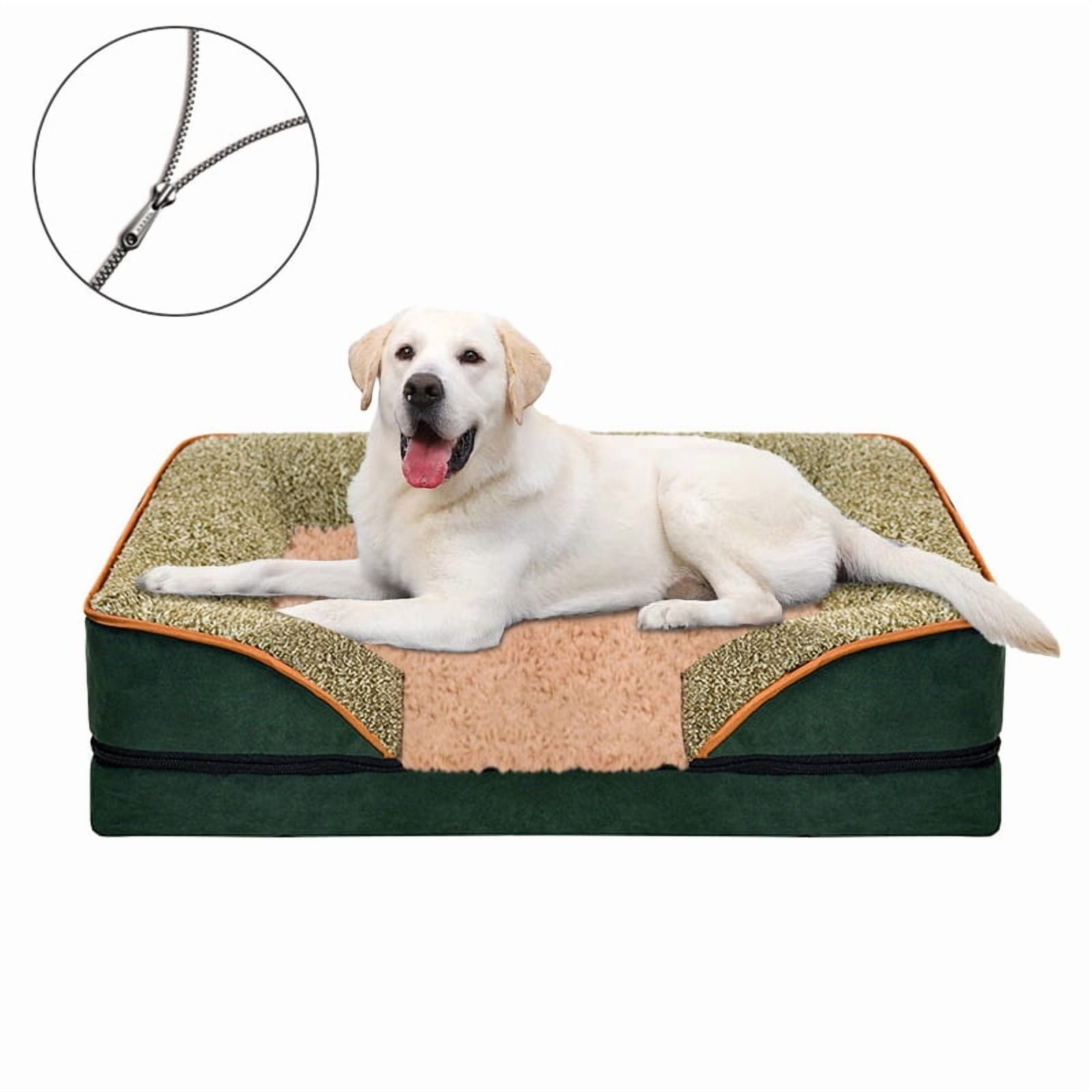 PayUSD Dog Bed for Large Medium Small Dogs Orthopedic Pet Dog Sofa Bed with Removable and Washable Cover S to XL