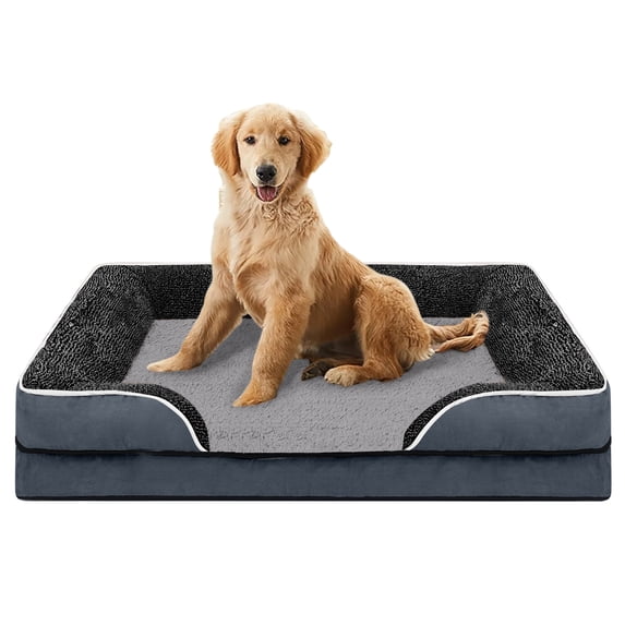 PayUSD Dog Bed for Large Medium Small Dogs Orthopedic Pet Dog Sofa Bed with Removable and Washable Cover S to XL