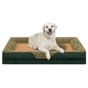 PayUSD Dog Beds for Large Medium Small Dogs Orthopedic Pet Bed Sofa Supportive Egg Crate Foam Animal Couch with Removable Washable Cover Non Skid Bottom S to XL