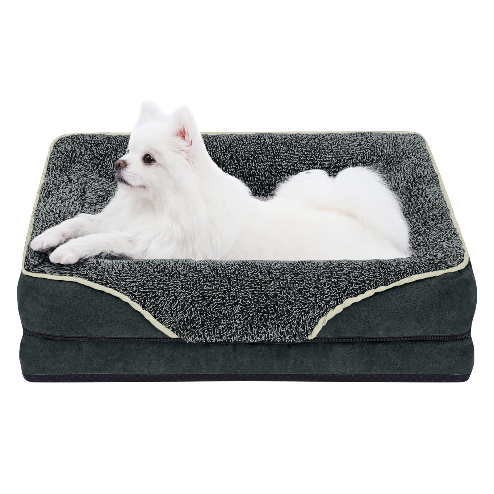 Image showcasing PayUSD Dog Beds for Large Medium Small Dogs Orthopedic Pet Bed Sofa ...