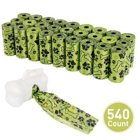 PayUSD Dog Poop Bags Dog Waste Bags with Dispenser 27 Rolls 540 Counts 0.8C Thickness