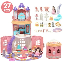 Barbie Malibu House Childrens Doll House Playset Toy 25+ Accessories  Fold-able