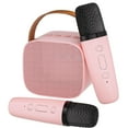 thumbnail image 1 of PayUSD Karaoke Machine, Portable Bluetooth Speaker with 2 Wireless Microphone for Adults, Karaoke Toys Gifts for Girls Ages 4, 5, 6, 7, 8, 9, 10, 12 +Year Old Birthday Party Pink, 1 of 8