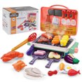 thumbnail image 1 of PayUSD Kids BBQ Grill Toy, Barbecue Kitchen Cooking Playset with Realistic Spray, Light & Sound, Color Changing Play Food & Dishes Toy, Pretend BBQ Accessories Set for Girls Boys Toddler, 1 of 7