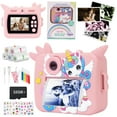 thumbnail image 1 of PayUSD Color Instant Print Camera for Kids, Kids Camera 1080P HD Video Digital Camera with 32G Card and 5 Rolls Paper，Christmas Birthday Gifts for Girls Boys for 3-12 Years Old, Pink, 1 of 11