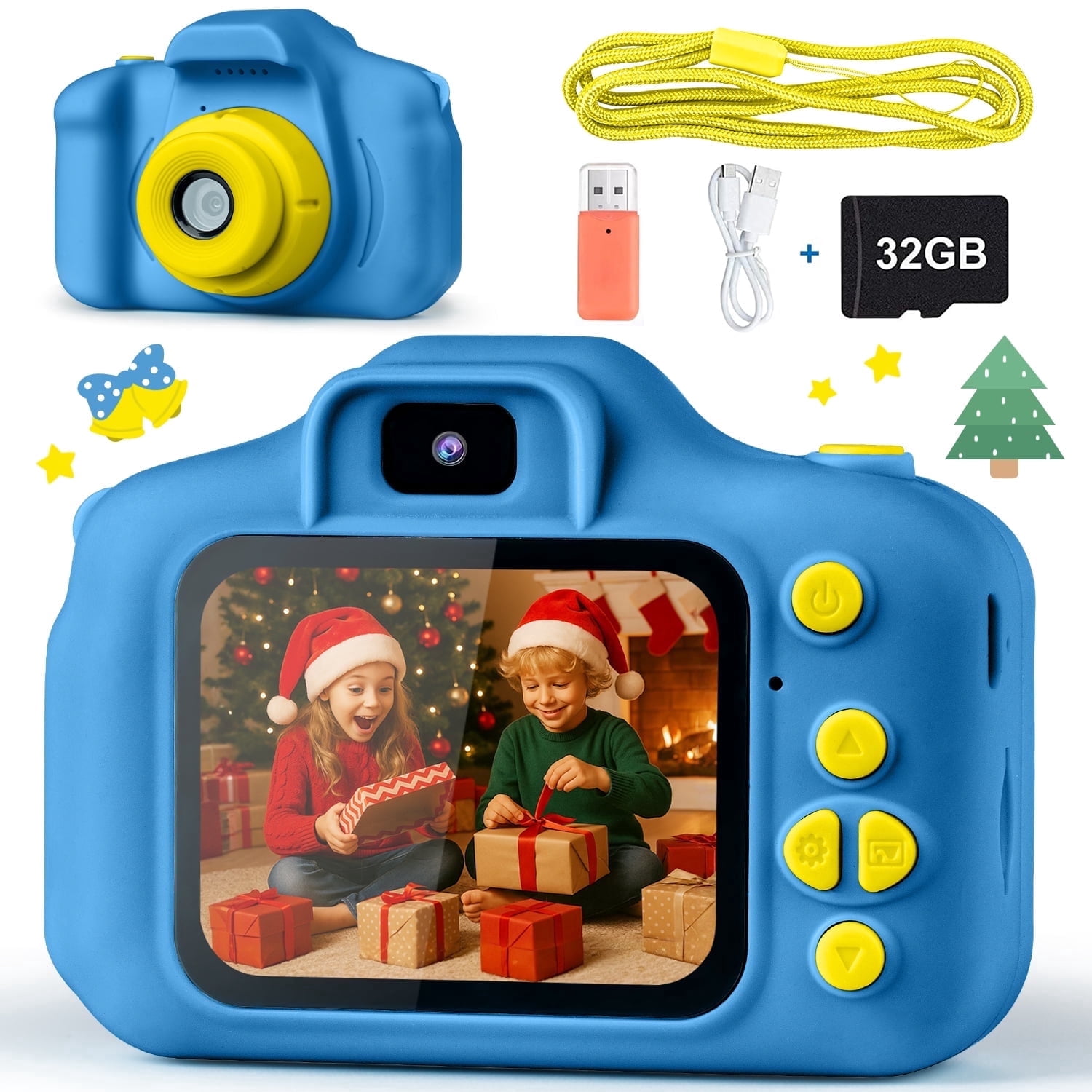 PayUSD Kids Camera for Girls Boys 32GB 1080HD Selfie Digital Cameras ...