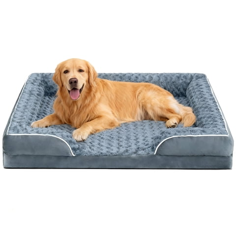 PayUSD Dog Bed for Extra Large Dogs Waterproof Orthopedic Dog Sofa Bed Non Slip Pet Couch with Removable Washable Cover Supportive Foam M to XXL,Dark Gray