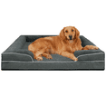 thumbnail image 1 of PayUSD Orthopedic Dog Bed for Extra Large Dogs Waterproof Memory Foam Dog Sofa Beds with Sides Non-Slip Bottom and Egg-Crate Foam Dog Bed with Removable Washable Cover,Dark Grey(44"Lx32"W x6.5"Th), 1 of 8