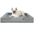 thumbnail image 1 of PayUSD Orthopedic Dog Bed for Medium Dogs Waterproof Memory Foam Dog Sofa Beds with Sides Non-Slip Bottom and Egg-Crate Foam Dog Bed with Removable Washable Cover, Light Grey (30"Lx20"Wx6.5" Th), 1 of 8