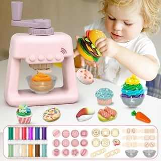  Kidtopus Playdough Kitchen Creations Ice Cream Playset for  Toddlers,40Pcs Noodle Party Playset,Preschool Toys Playdough Sets for Kids  Ages 4-8,Boys and Girls Gift,17 Non-Toxic Clay Dough Included : Toys & Games