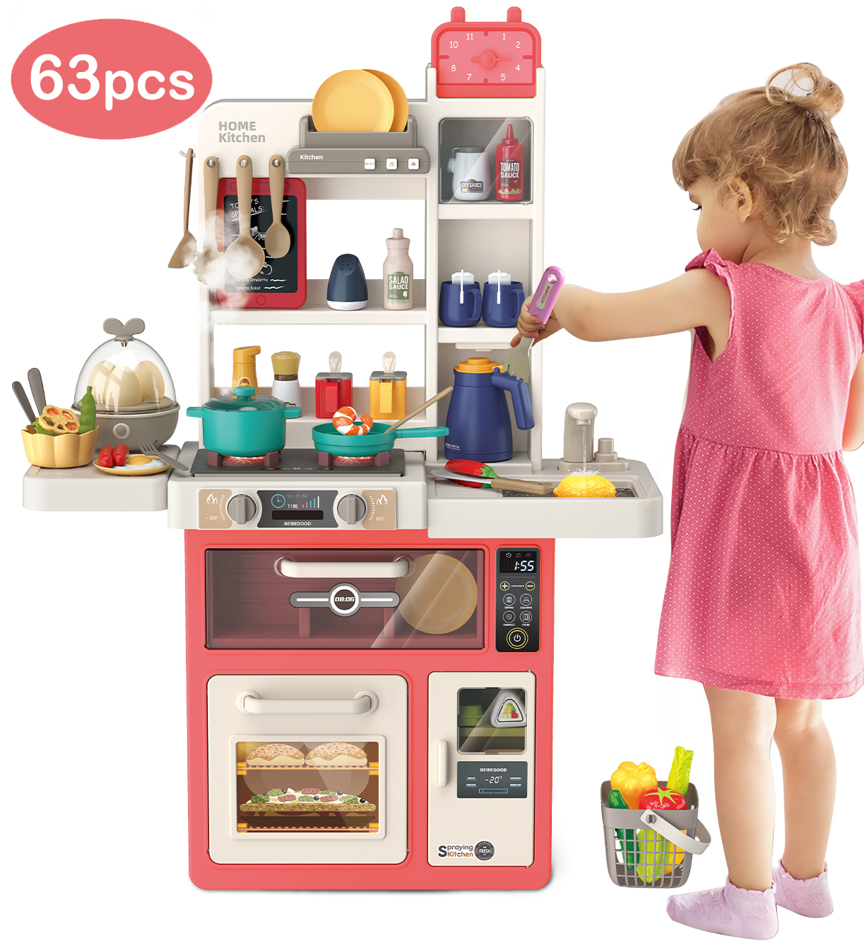 Kid Connection Kitchen Play Set, 18 Pieces