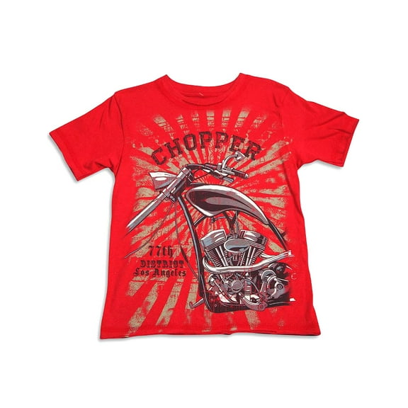 Payable To - Little Boys Short Sleeve T-Shirt 31086-6 (red chopper)