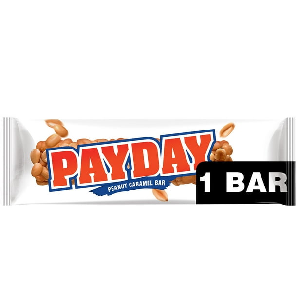 Payday Peanut Caramel Candy, Bar 1.85 oz - Walmart.com