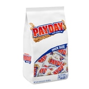 Payday Peanut Caramel Snack Size Candy, Bag 33 oz