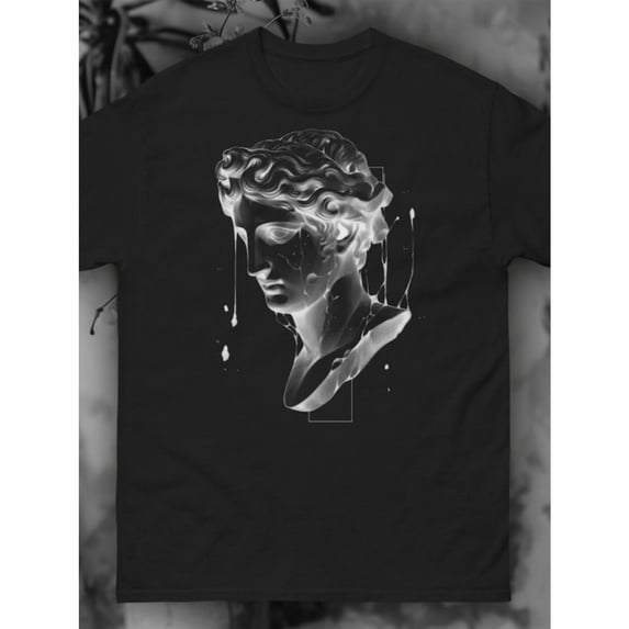 Payeah Greek Statue T-shirt Graphic Shirt Alt Clothing Black White Art Dark Clothes Gothic Tshirt UNISEX Apparel Clothes Design 100% cotton