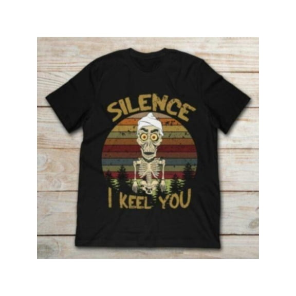 Payeah Silence I Keel You Black Crewneck Print T-Shirt