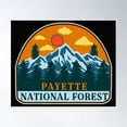 thumbnail image 1 of Payette National Forest-Vintage Poster Wall Art, Modern Wall Decor, 16x24 UNFRAMED, 1 of 3