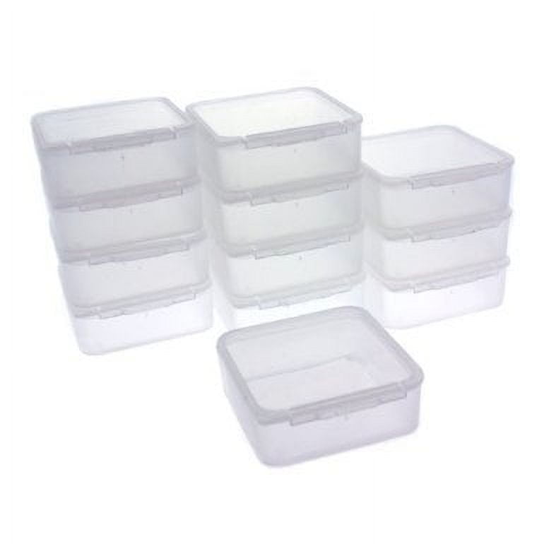Ciieeo 2pcs grid storage plastic box jewelry beads plastic container beads  for jewelry small to go containers with lids clear container bead