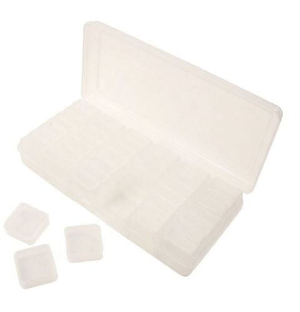 Paylak 12 Storage Square Clear Container for Small Items Organizer 1.5  inches Square 