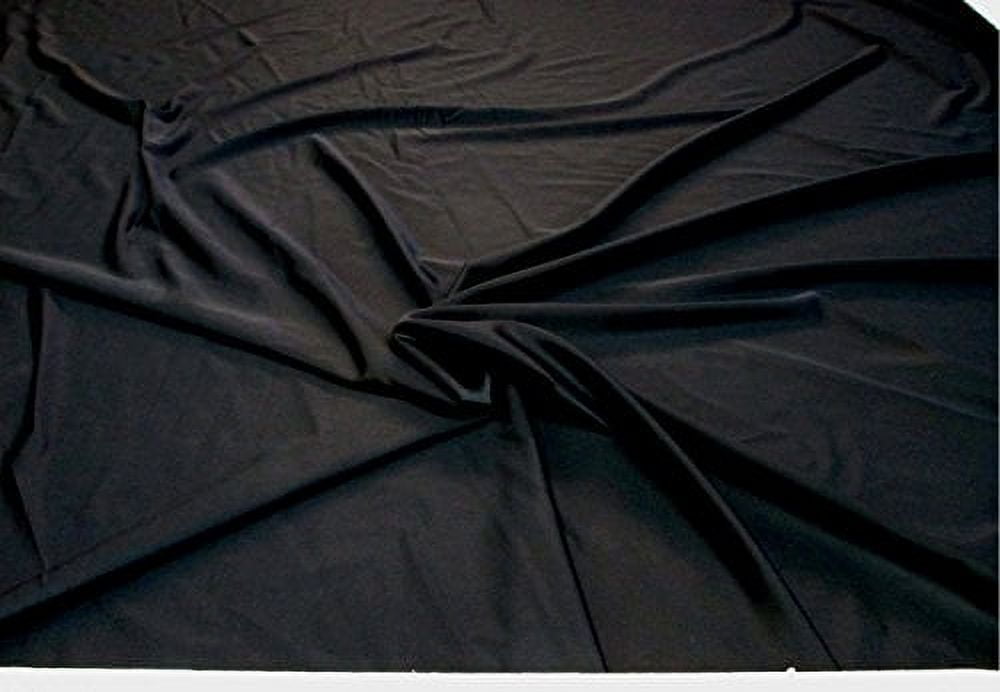 60" Nylon Spandex Apparel Fabric By the Yard, Black