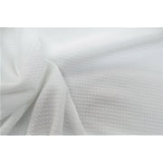 Payless Fabric 60 Spandex Polyester Blend Solid Bullet Liverpool Apparel Fabric By the Yard, White S10