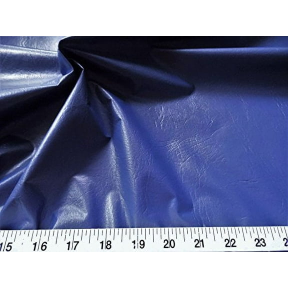 Paylessfabric Fabric Faux Leather Upholstery Pleather Vinyl Navy PL19