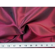 Paylessfabric Fabric Two Tone Iridescent Apparel Taffeta Burgundy Taf01