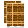 thumbnail image 1 of Payment Due Upon Receipt Double Border Sticker Set - Orange - Matte Finish - 1.75" Medium, 1 of 7