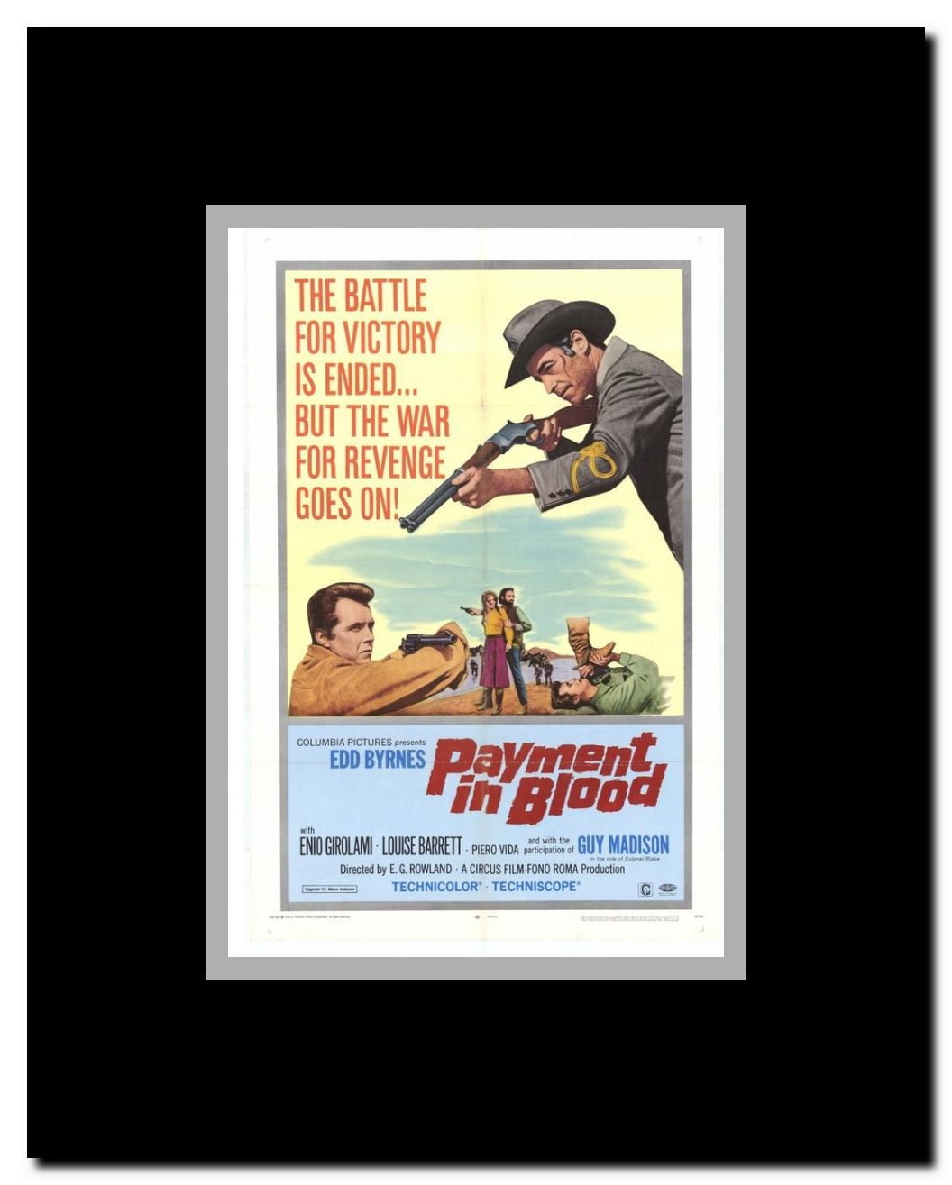 Payment in Blood Framed Movie Poster