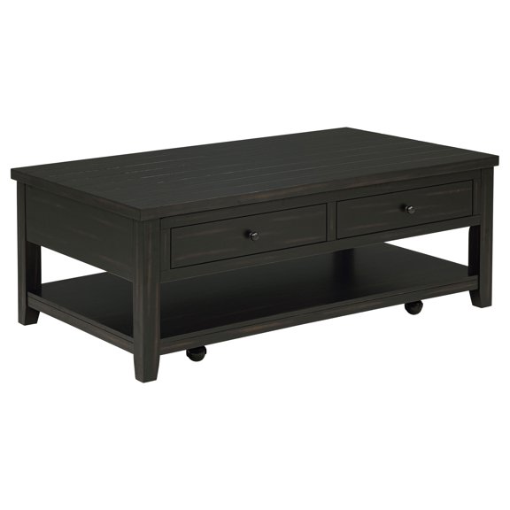 Coaster Payne 48-Inch Mobile Lift Top Coffee Table, Distressed Java