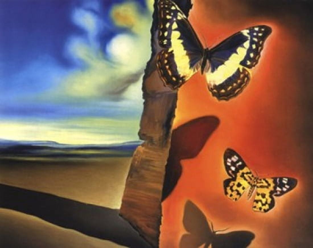 Paysage aux Papillons, c.1956 Poster by Salvador Dali (10 x 8