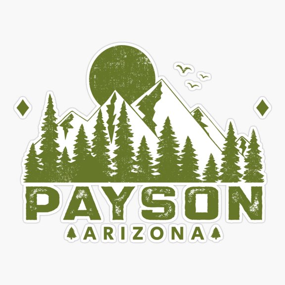 Payson Mountain View Travel Vinyl Decal Sticker