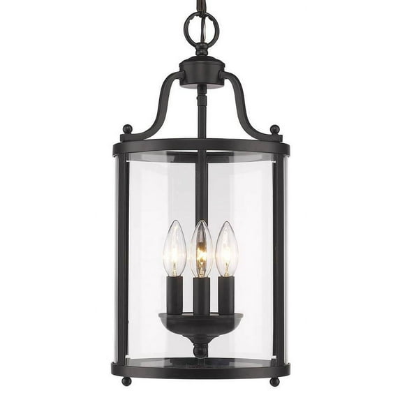 Golden Lighting Payton 3-light Pendant in Matte Black