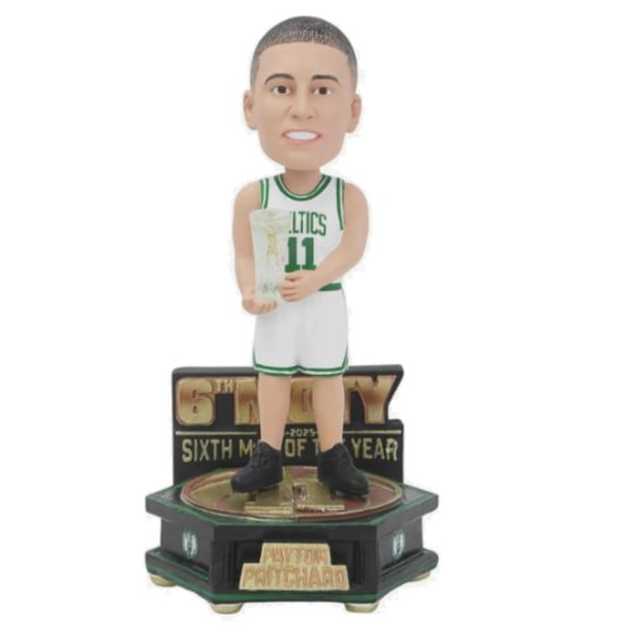 FOCO Payton Pritchard Boston Celtics 2025 6th MOTY Mini Bobblehead