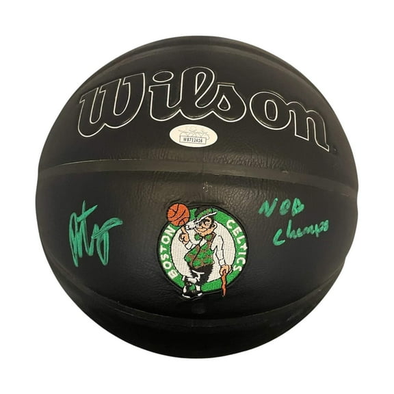 Payton Pritchard Boston Celtics Autographed Black Wilson Basketball w/ NBA Champs Inscription JSA